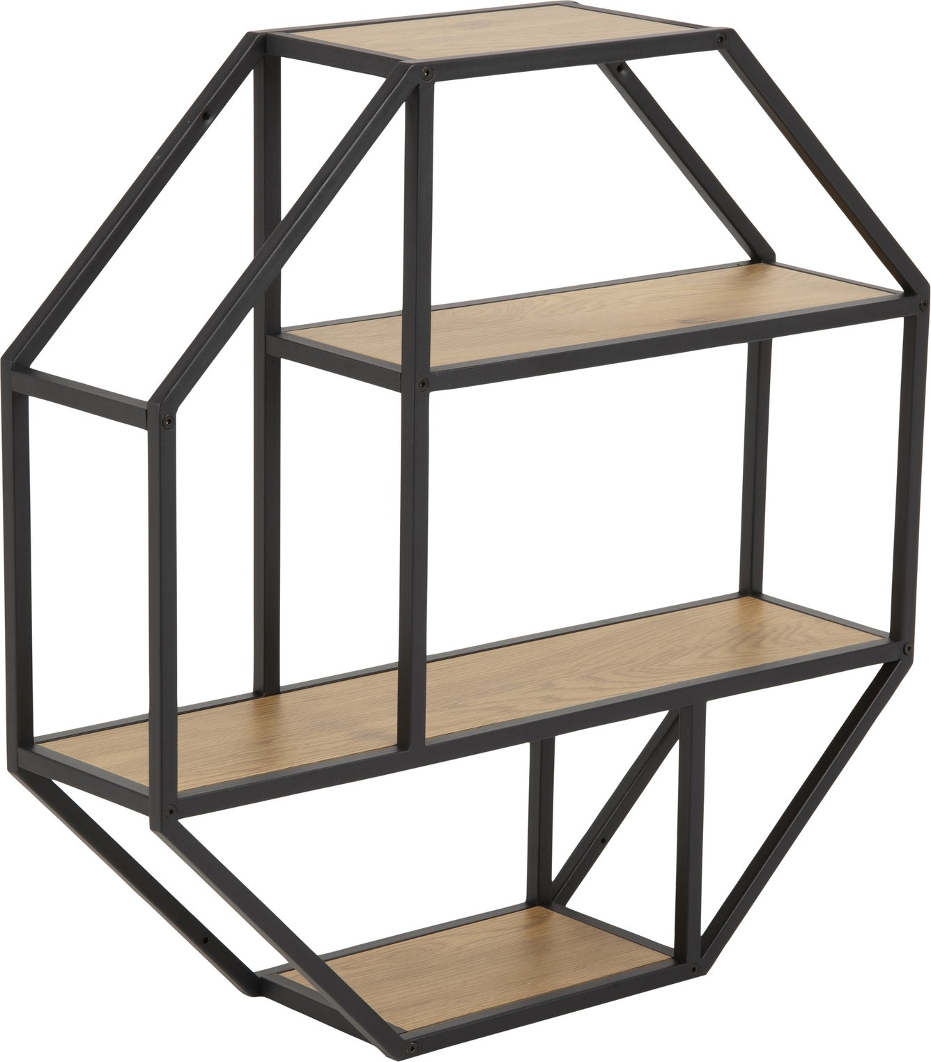 Z2 Wandregal achteckig SEAFORD, Metall