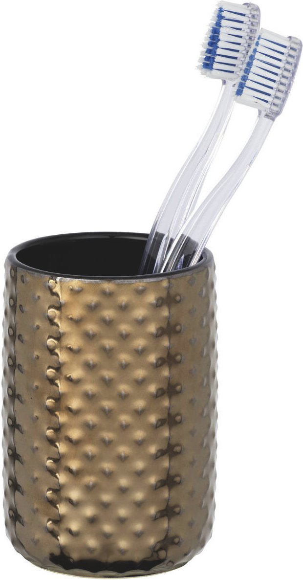 Wenko Keramik Zahnputzbecher KEO, kupfer, Keramik