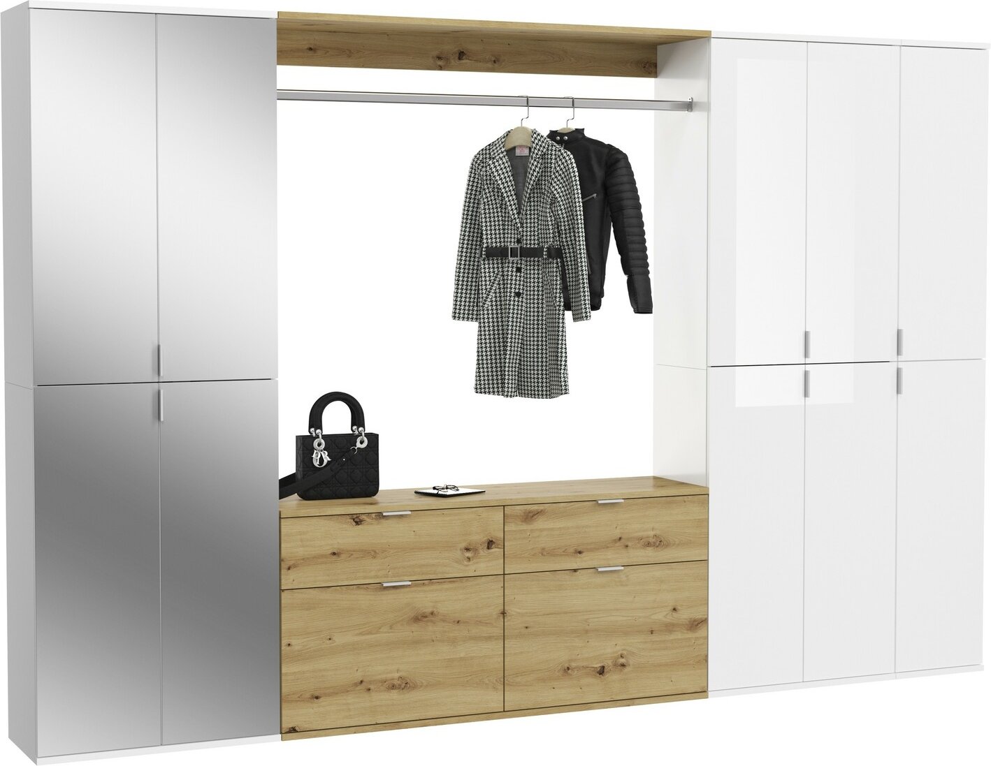 MID.YOU Garderobenkombination PROJEKT X, Holznachbildung