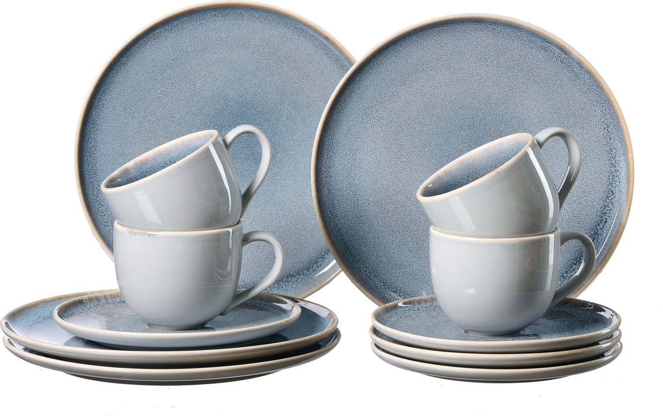 Ritzenhoff & Breker Kaffeeservice 12-tlg. STONE SKAGEN, Porzellan