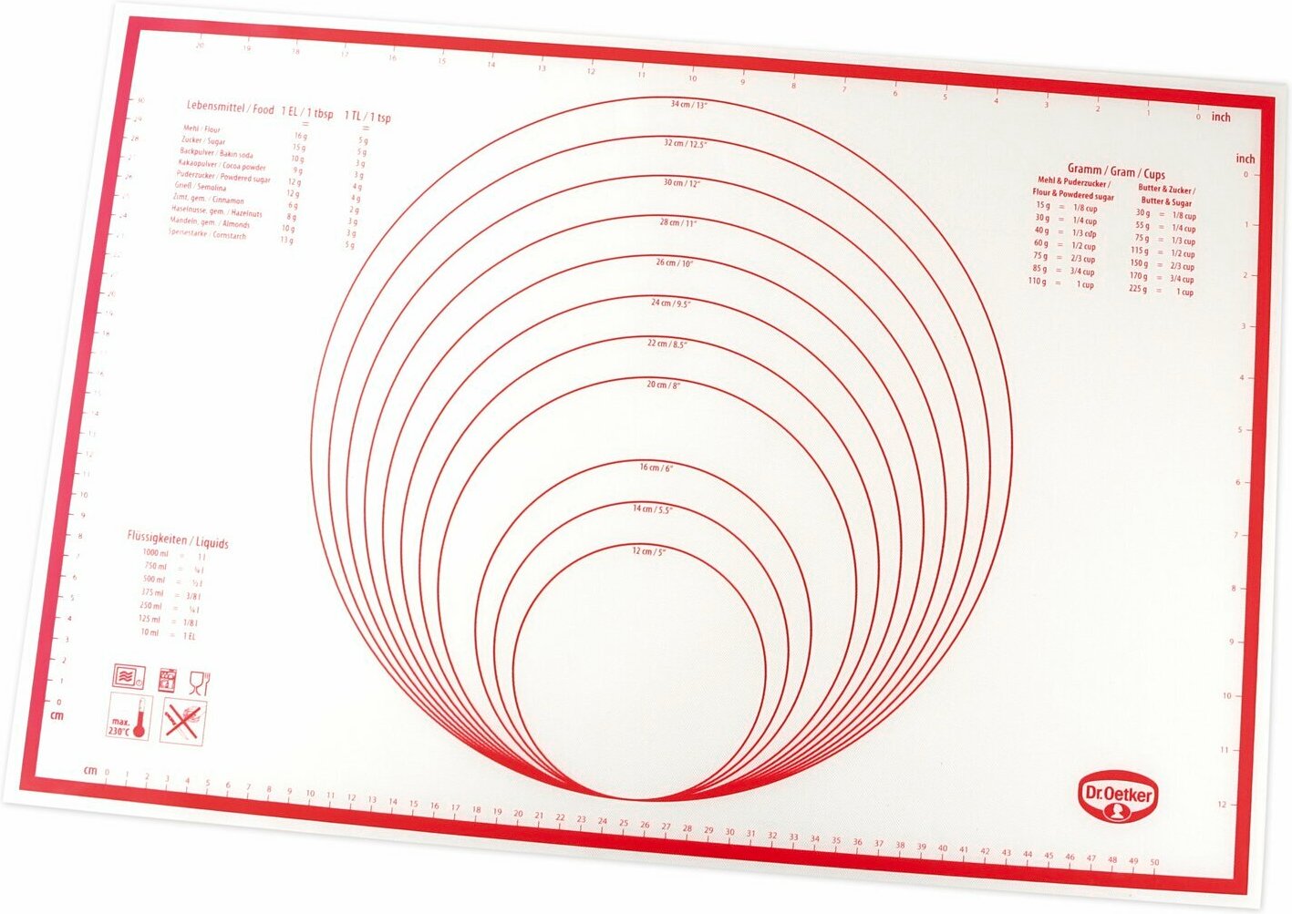 Dr. Oetker Teigmatte FLEXXIBEL, Silikon