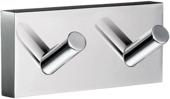 Smedbo Doppelter Badetuchhaken HOUSE, Messing verchromt