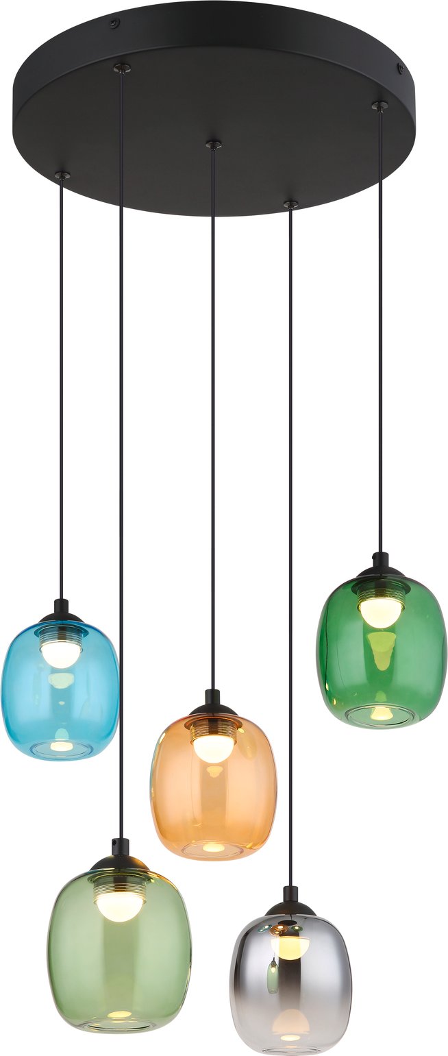 NOWA Hängeleuchte MINARA, multicolour, Glas