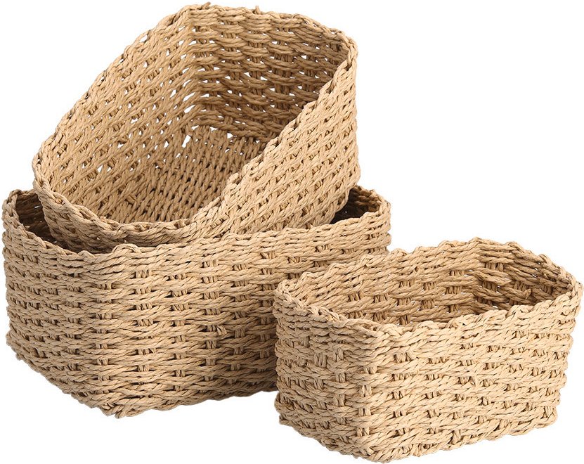 Thumbnail - Zeller Present Aufbewahrungskorb-Set, 3-tlg., Papier