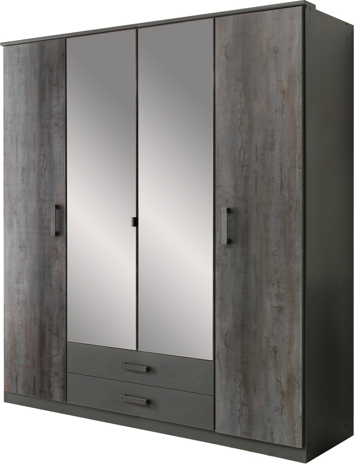 Z2 Drehtürenschrank 4trg. DUISBURG, Holznachbildung