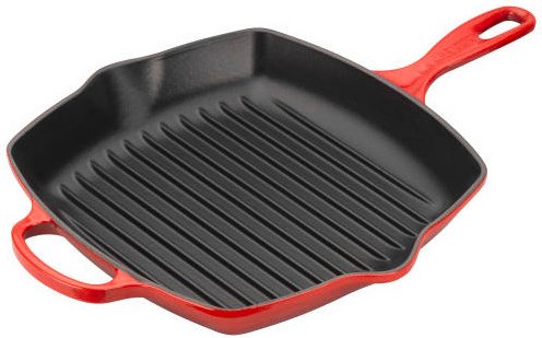 LE CREUSET Grillpfanne 26cm Kirschrot SIGNATURE, Metall