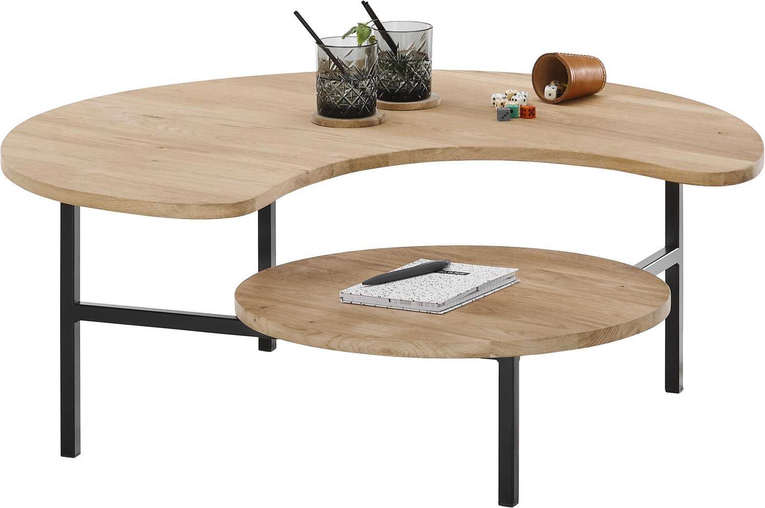 Set one by Musterring Couchtisch ORLANDO, Massivholz