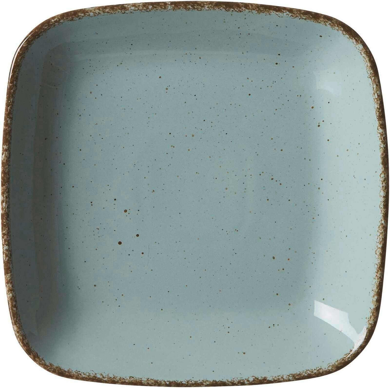 Ritzenhoff & Breker Suppenteller CASA eckig blau, Porzellan