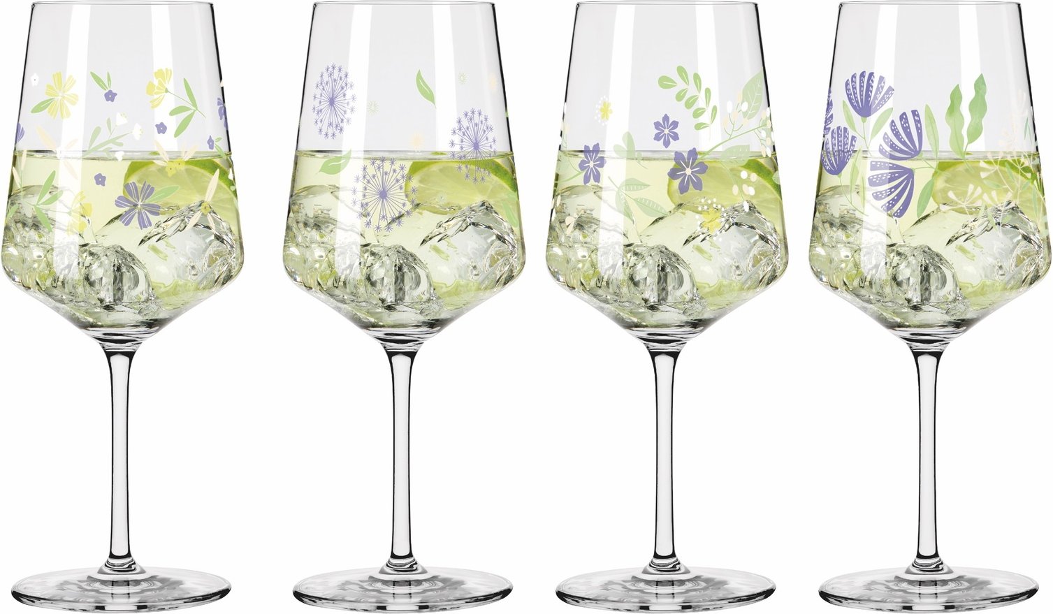 Ritzenhoff Hugo 4er-Set SOMMERTAU, Kristallglas
