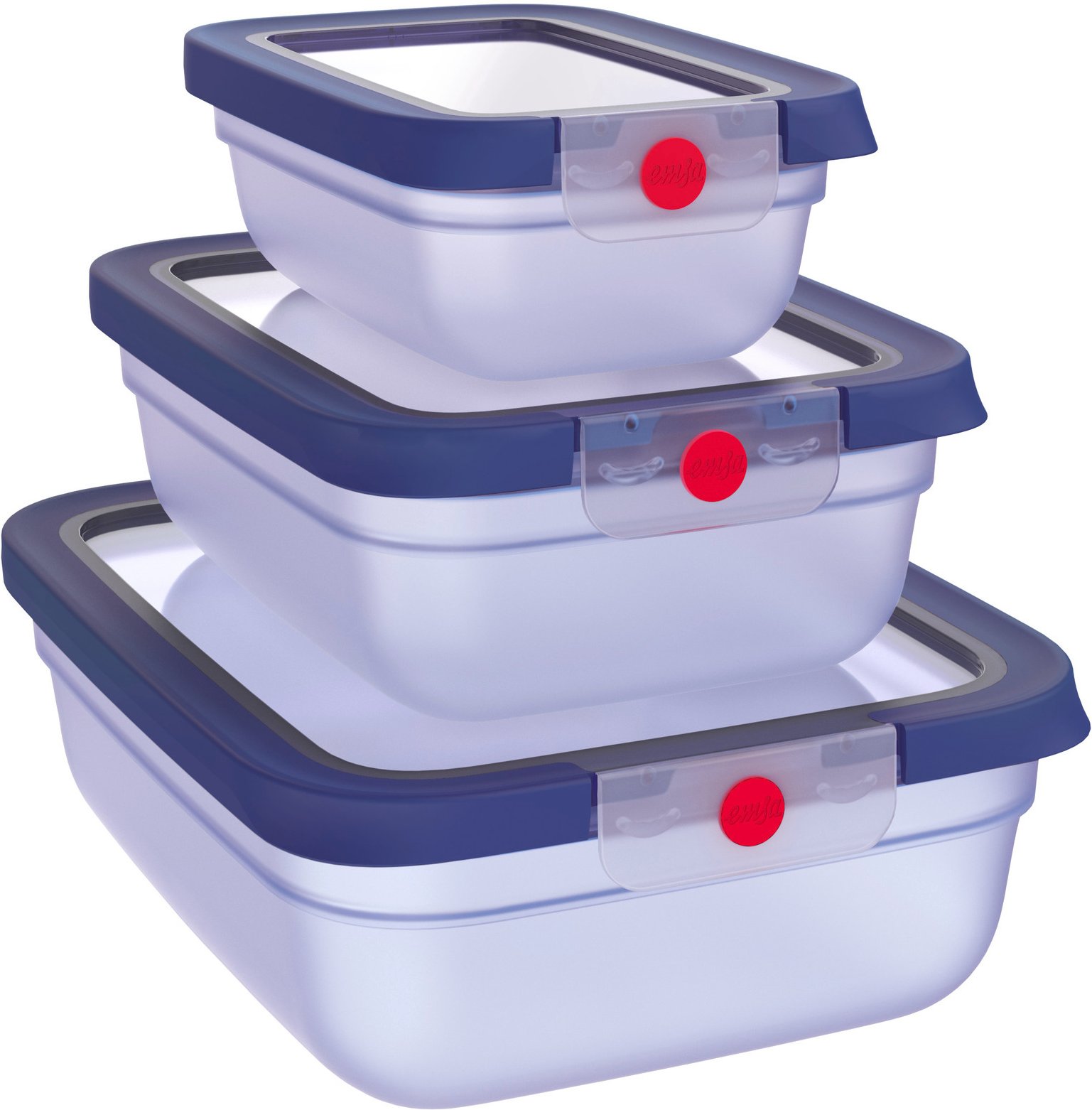 Emsa Frischhaltedosen-Set 3-tlg. ONE CLICK, Kunststoff