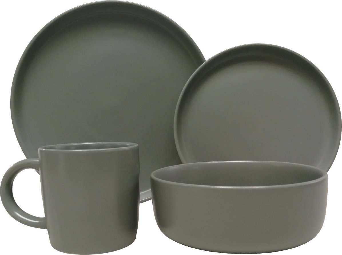 Novel Kombiservice 16-tlg. Salerno grün, Keramik