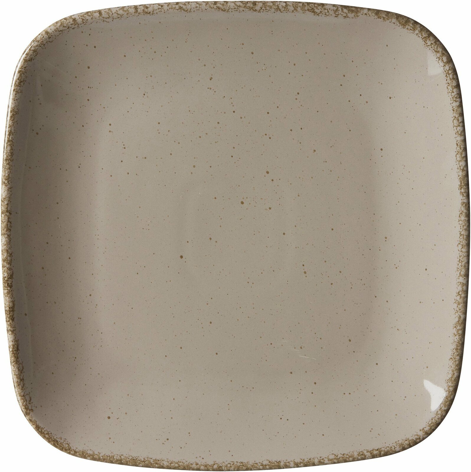 Ritzenhoff & Breker Dessertteller 22cm CASA eckig braun, Porzellan