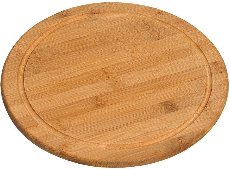 Homeware Vesperteller mit Saftrille D.25, Bambus