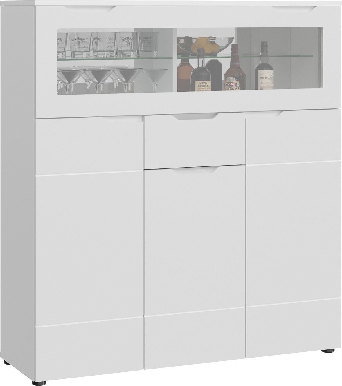 MID.YOU Barschrank HILTON, Holznachbildung