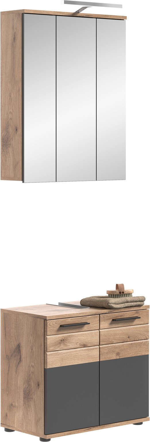 MID.YOU Badkombination MASON, Holznachbildung