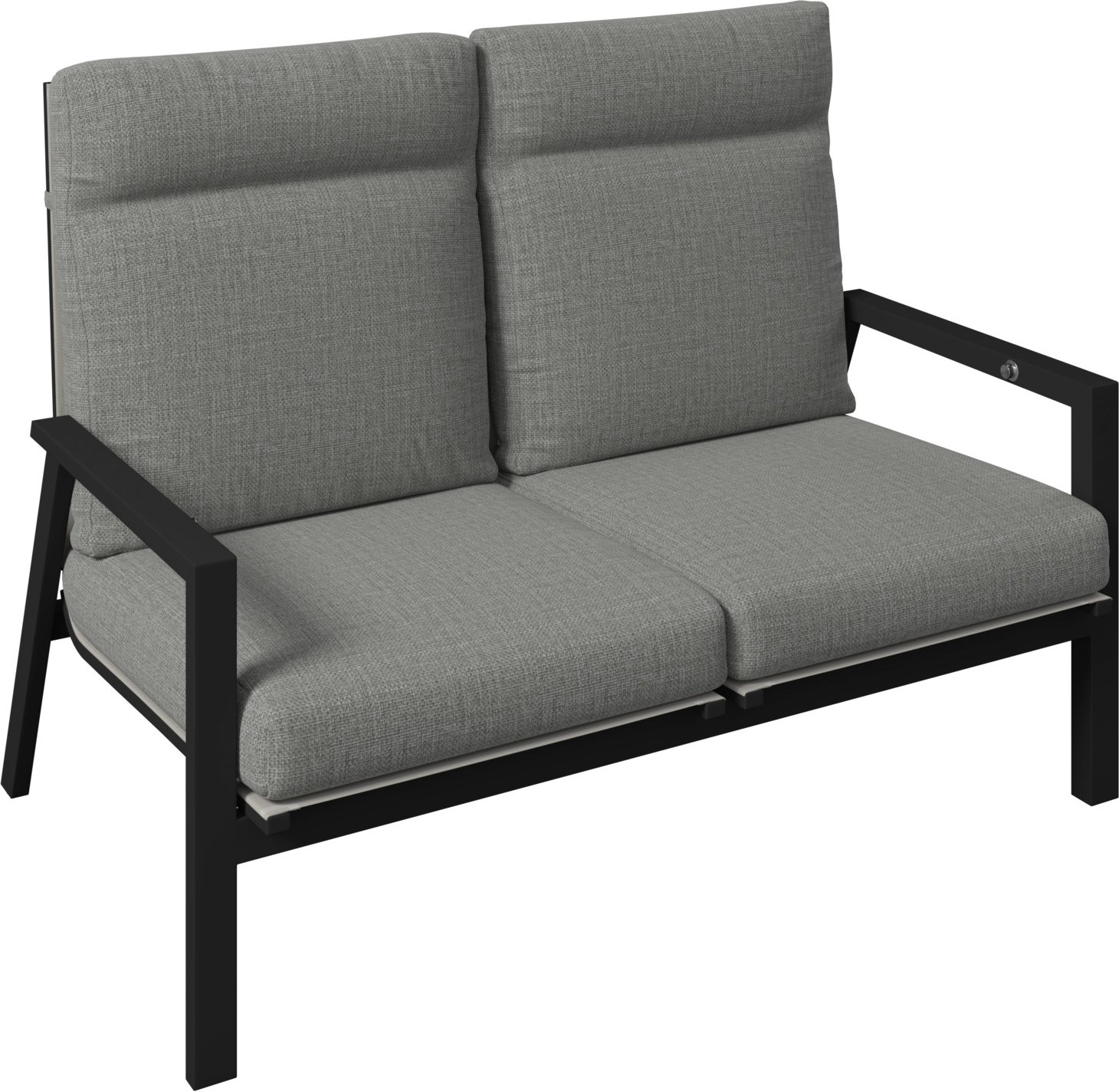 Amatio Gartenbank 2-Sitzer LUZERN PLUS, Aluminium