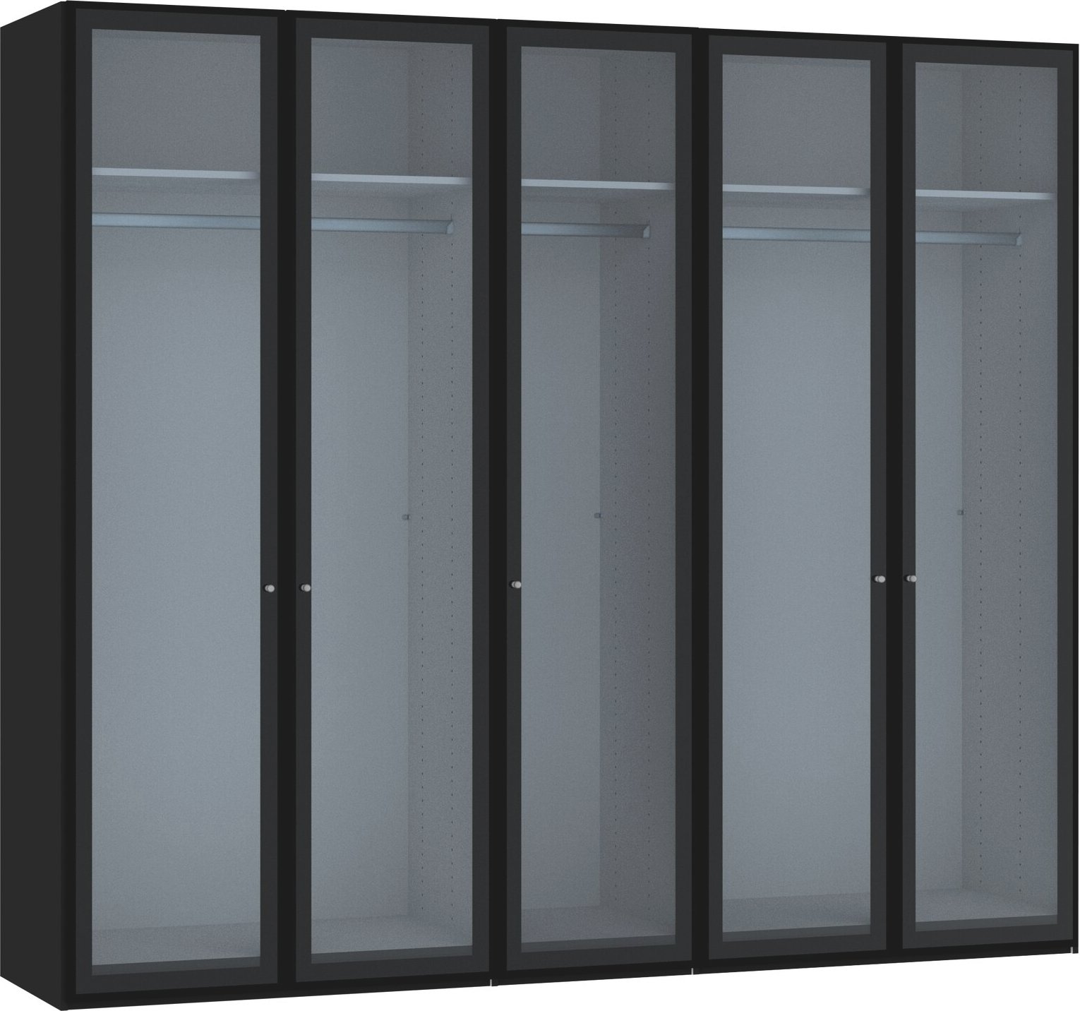 Jutzler Drehtürenschrank JUTZLER, anthrazit, Holz