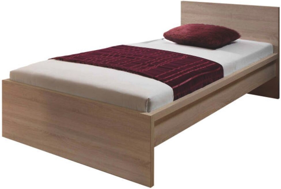 Z2 Bett MALMÖ, Eiche sägerau/sonoma, Holznachbildung