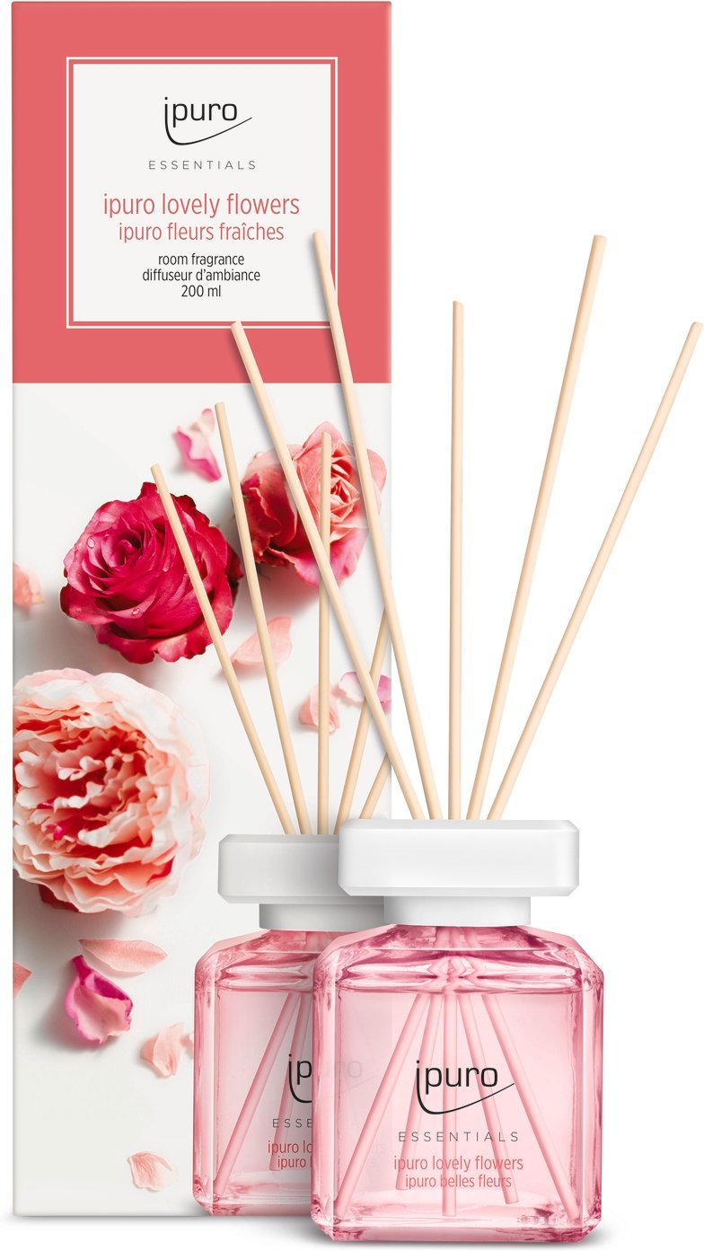 ipuro ESSENTIALS Raumduft Lovely Flowers, Glas