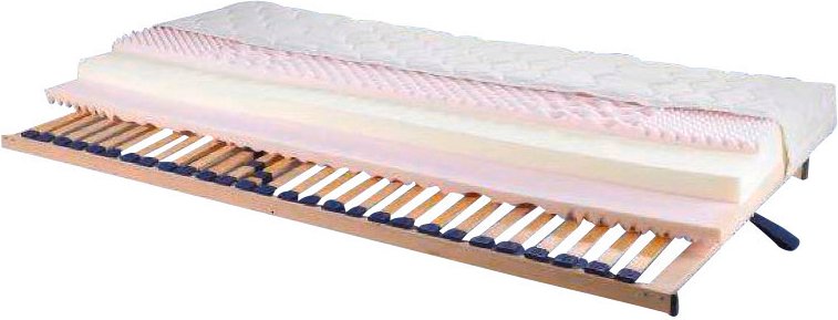 LOMOCO Matratzen-Rahmen-Set H3 ALOE TOP, Kaltschaum