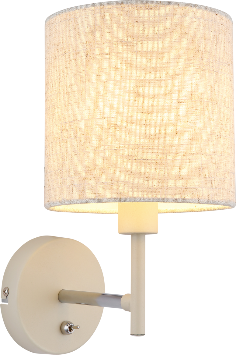 Globo Lighting Wandleuchte DELEON, sand, Textilfaser