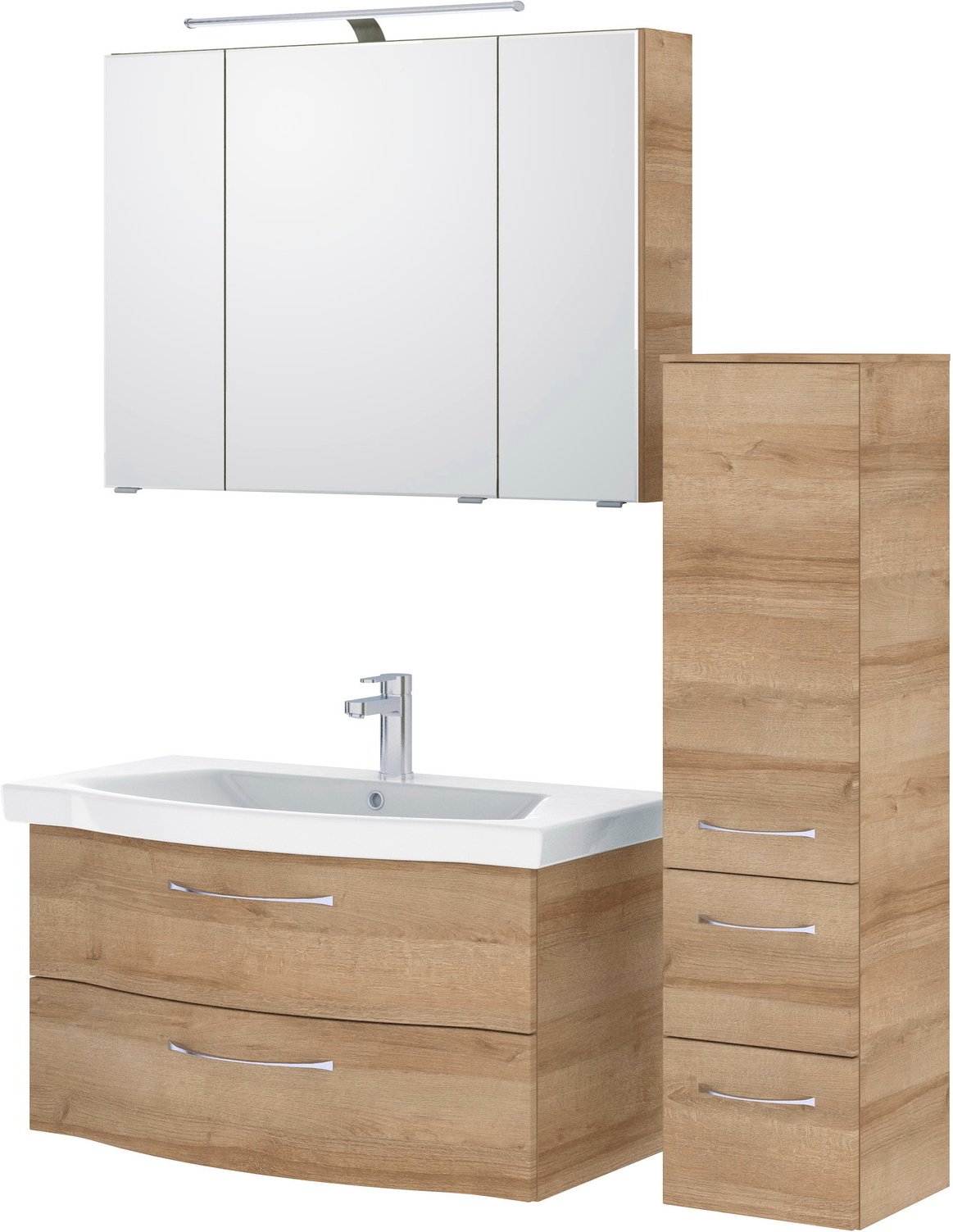 Pelipal Badblock SERIE 6005 SPRINT, Holznachbildung