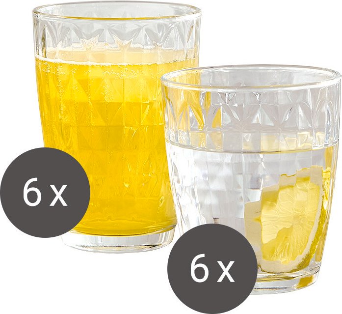 Alberto Martinelli Gläserset 12-tlg. ARTEMISS, Glas