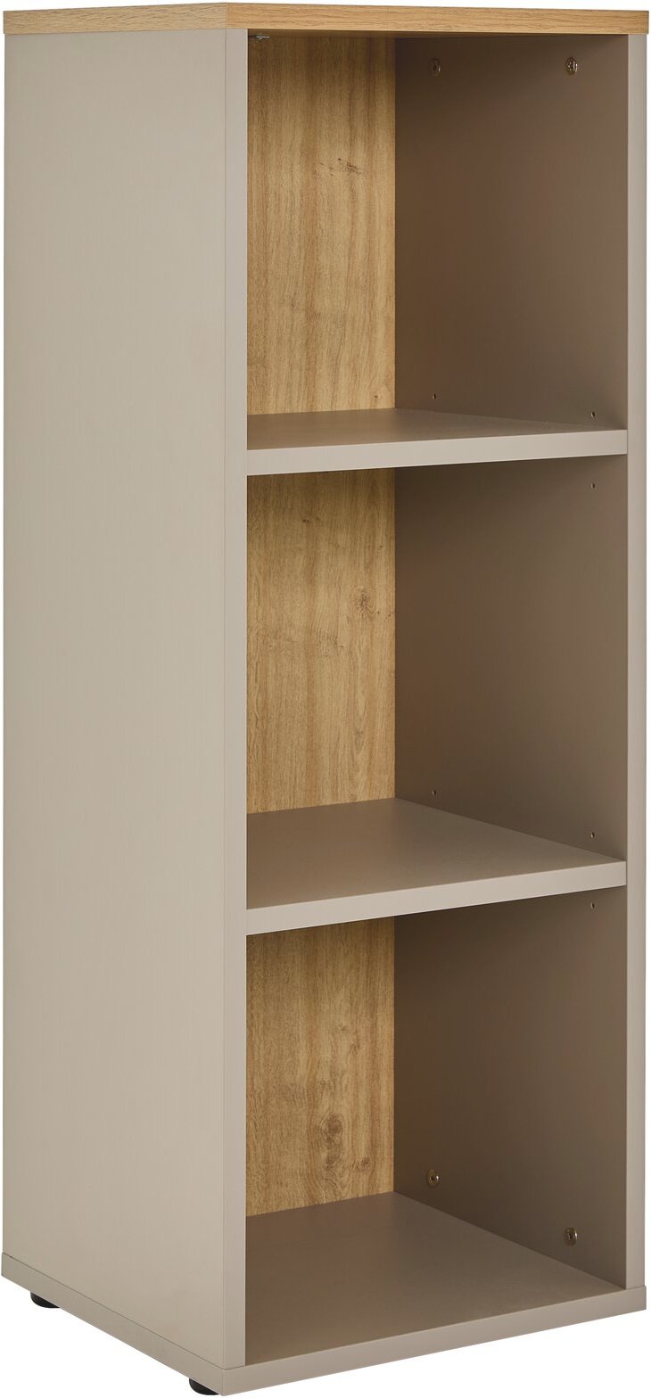 Novel Aktenregal DELTONA, Steingrau, Holznachbildung