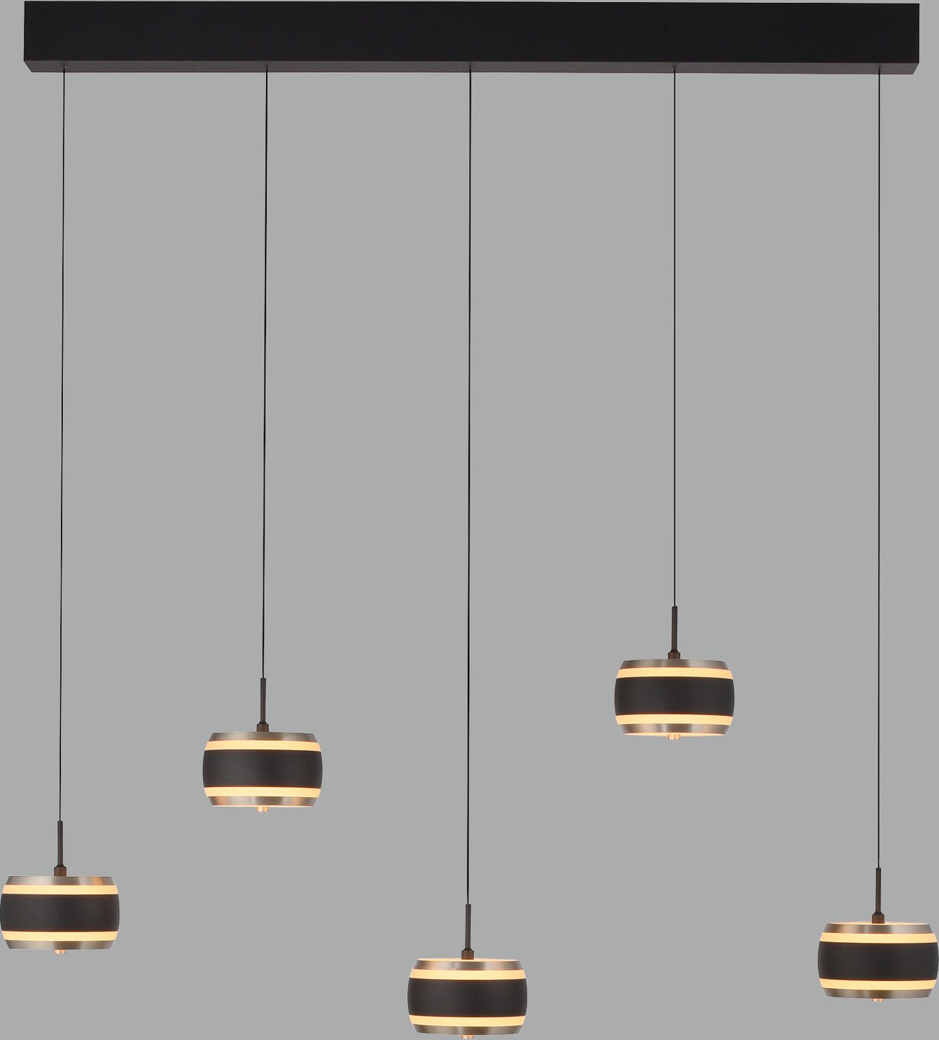 Neuhaus Pure LED-Pendelleuchte PURE FALLING RINGS, Metall