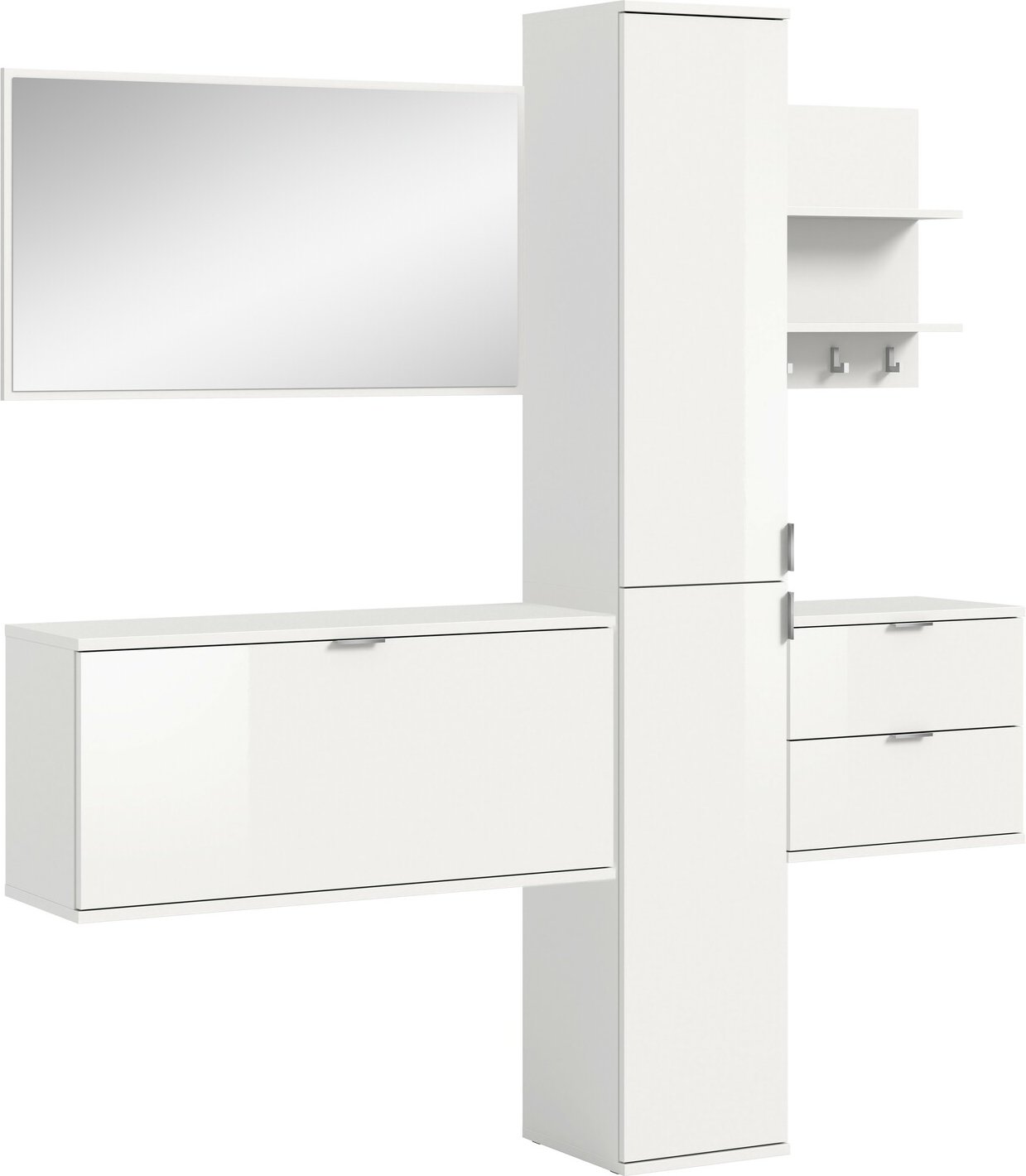 MID.YOU Garderobenkombination PROJEKT X, Holznachbildung