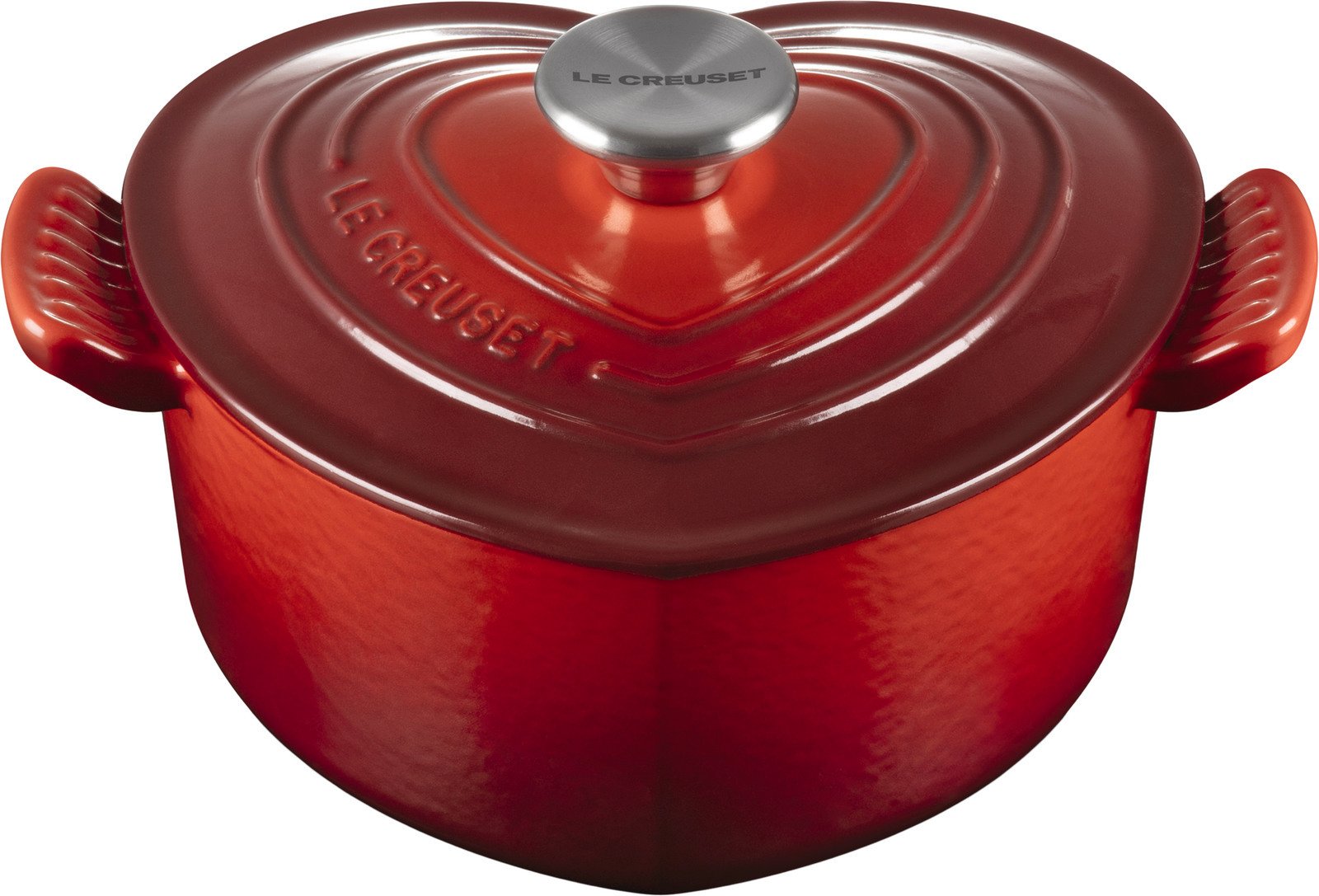 Thumbnail - LE CREUSET Herz-Bräter 20cm Kirschrot, Gusseisen