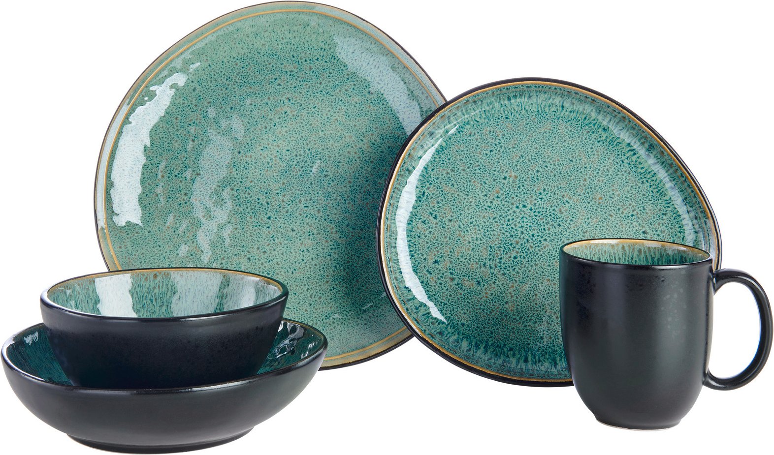 Thumbnail - Novel Kombiservice 10-tlg. SÖREN, Steinzeug