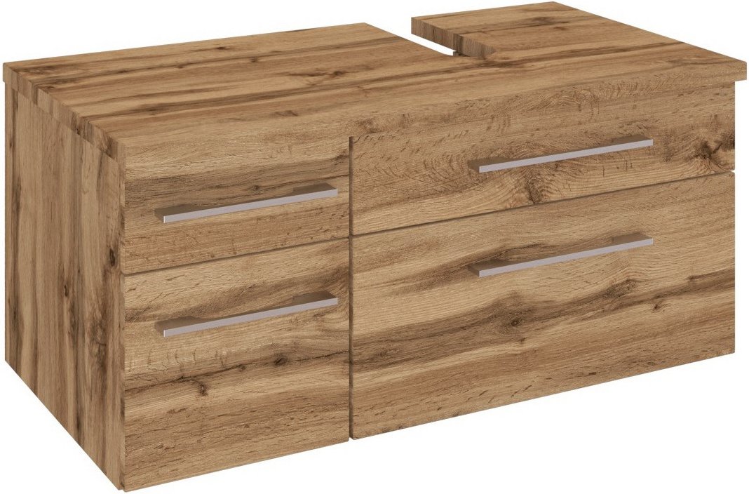 XORA Waschbeckenunterschrank rechts DAVOS, Holznachbildung