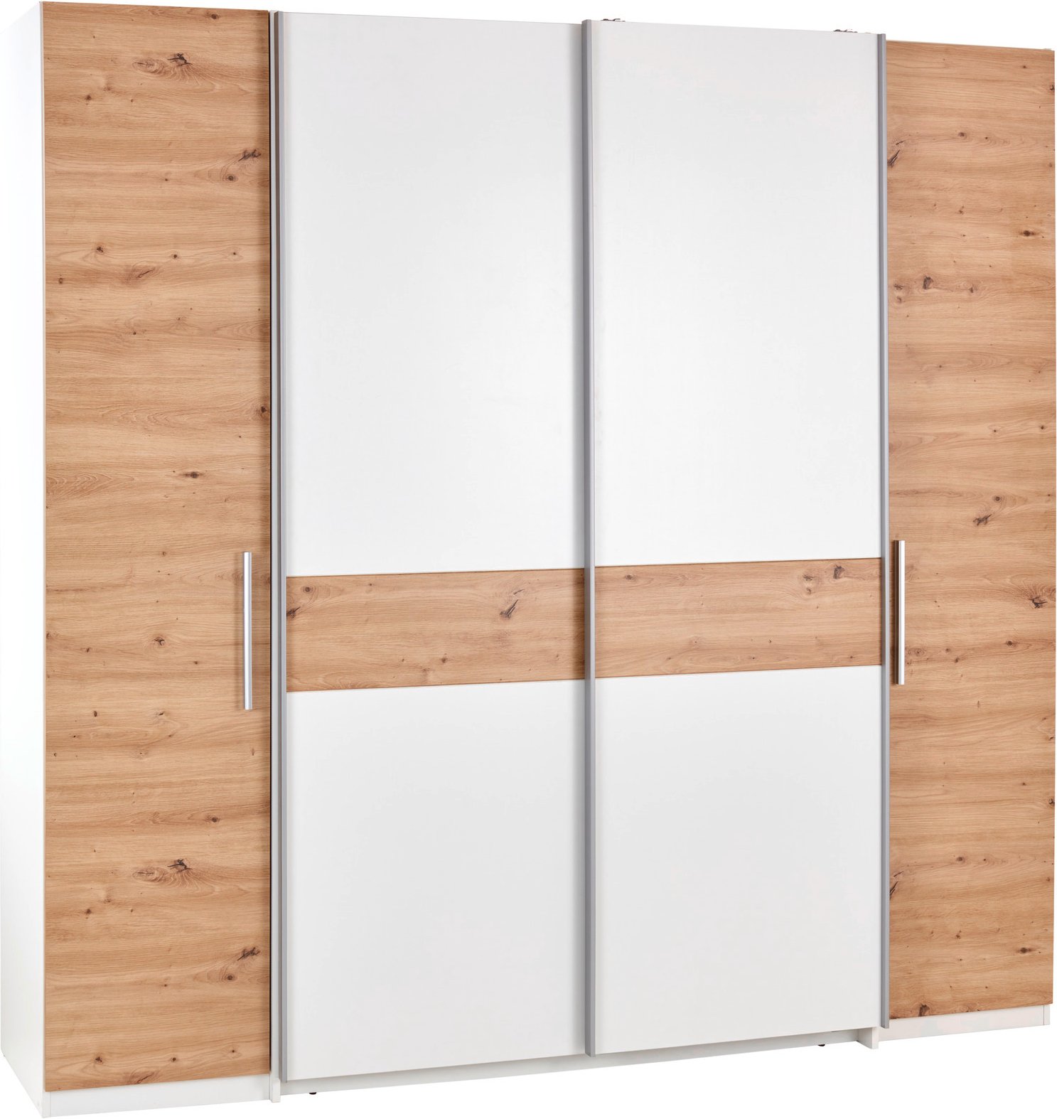 Z2 Dreh-/Schwebetürenschrank 4trg FABIO, Holznachbildung