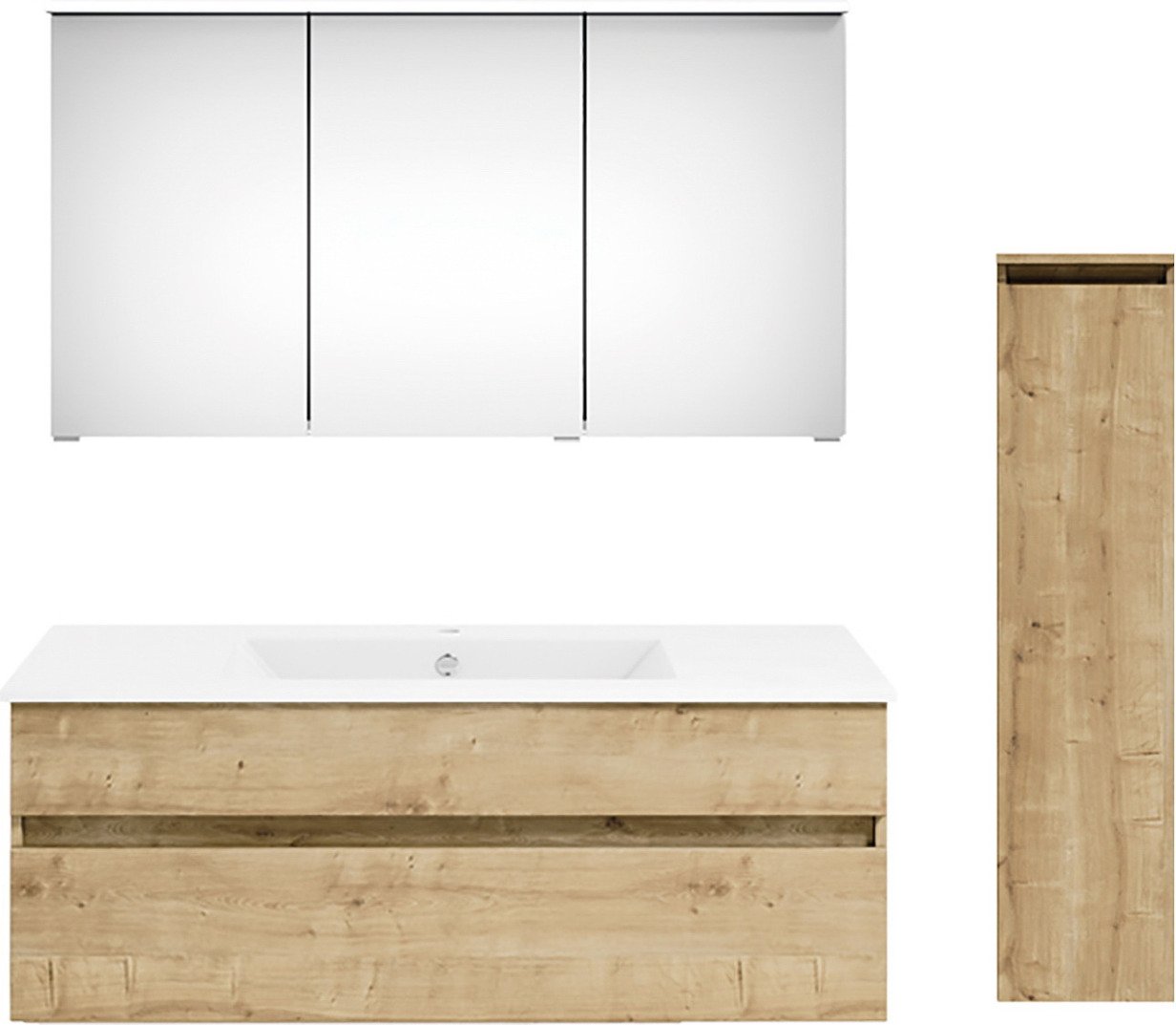 Puris Badkombination GET2YOU 21, Holznachbildung