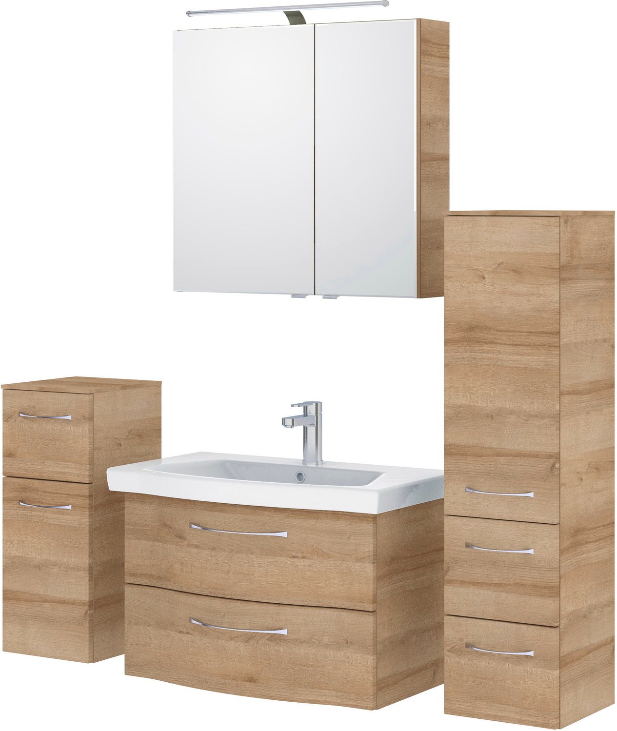 Pelipal Badblock SERIE 6005 SPRINT, Holznachbildung