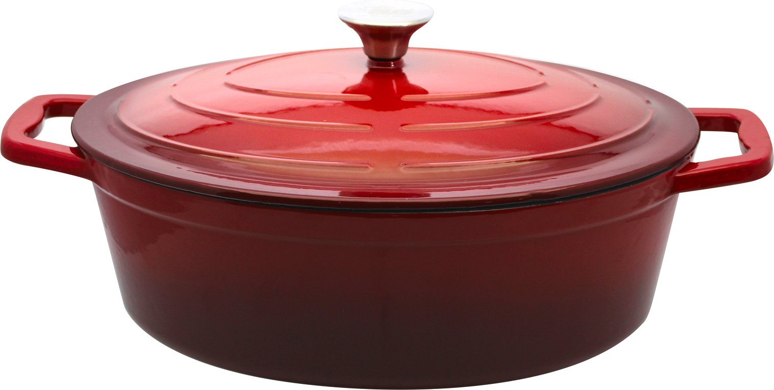 Thumbnail - Elo Bräter oval KIRSCHROT, Gusseisen