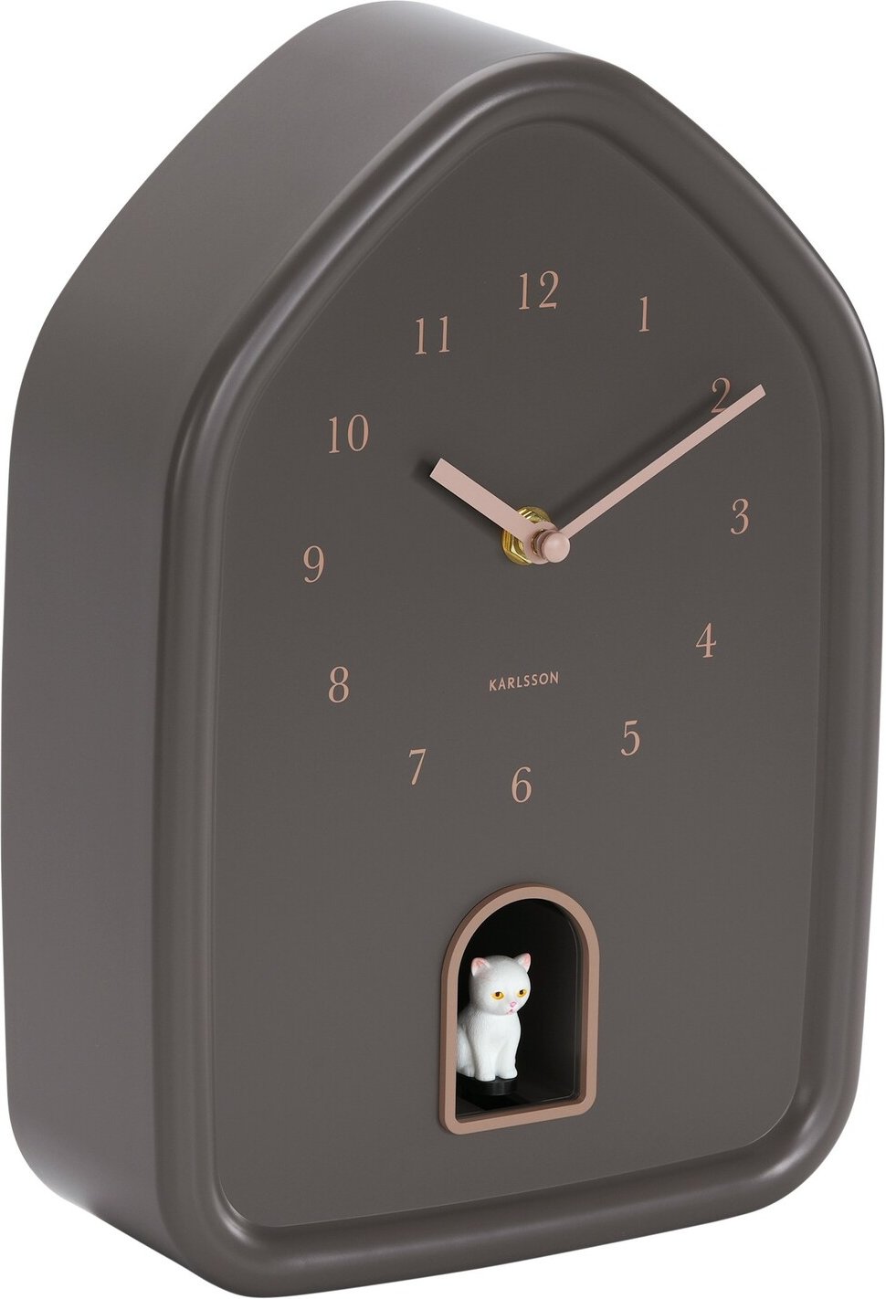 KARLSSON Wanduhr MODERN KITTY, Kunststoff