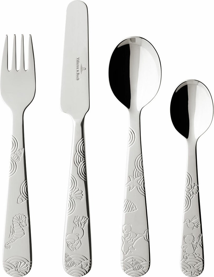 Villeroy & Boch Kinderbesteck 4 tlg. HAPPY AS A BEAR, Edelstahl