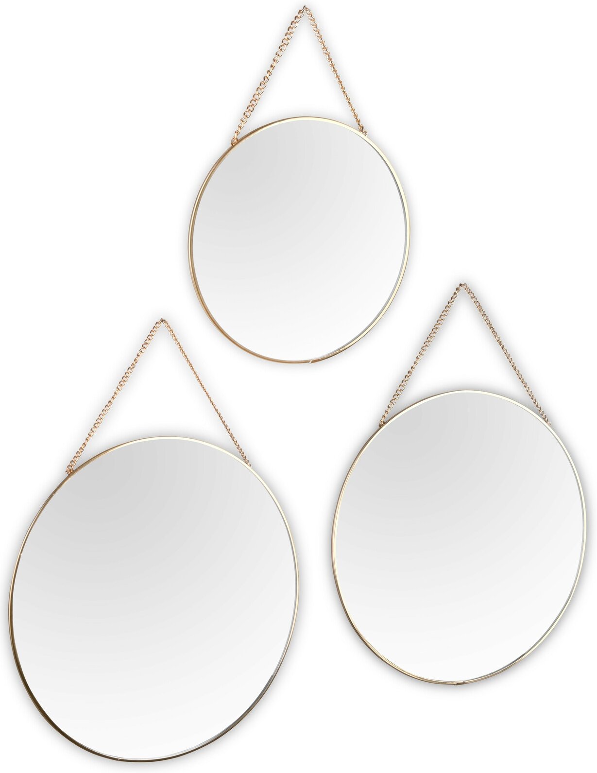 XORA 3er Spiegel-Set CORA, Metall