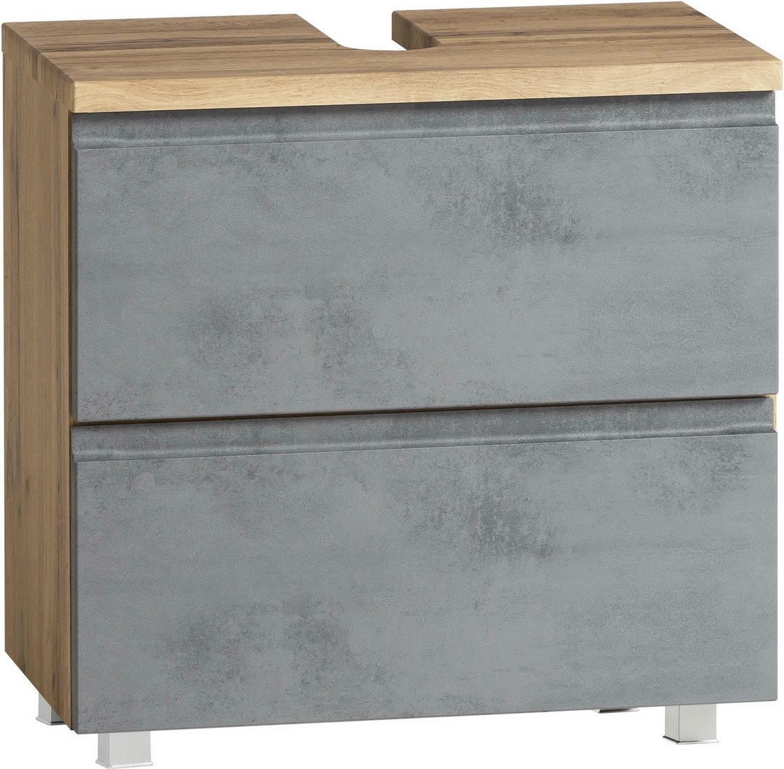 XORA Waschbeckenunterschrank VARESE, beton, Holznachbildung