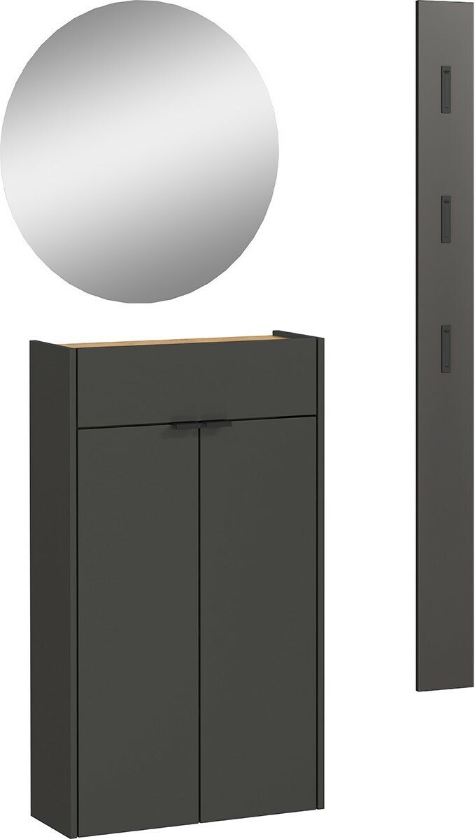 MID.YOU Garderoben-Set AMECA, Holznachbildung