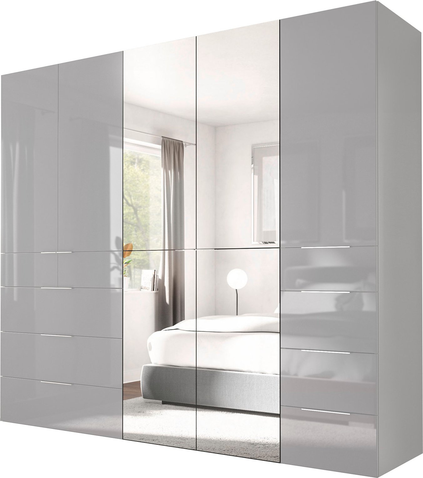 Novel Spiegel-Stauraumschrank 90cm FOCUS, Holznachbildung