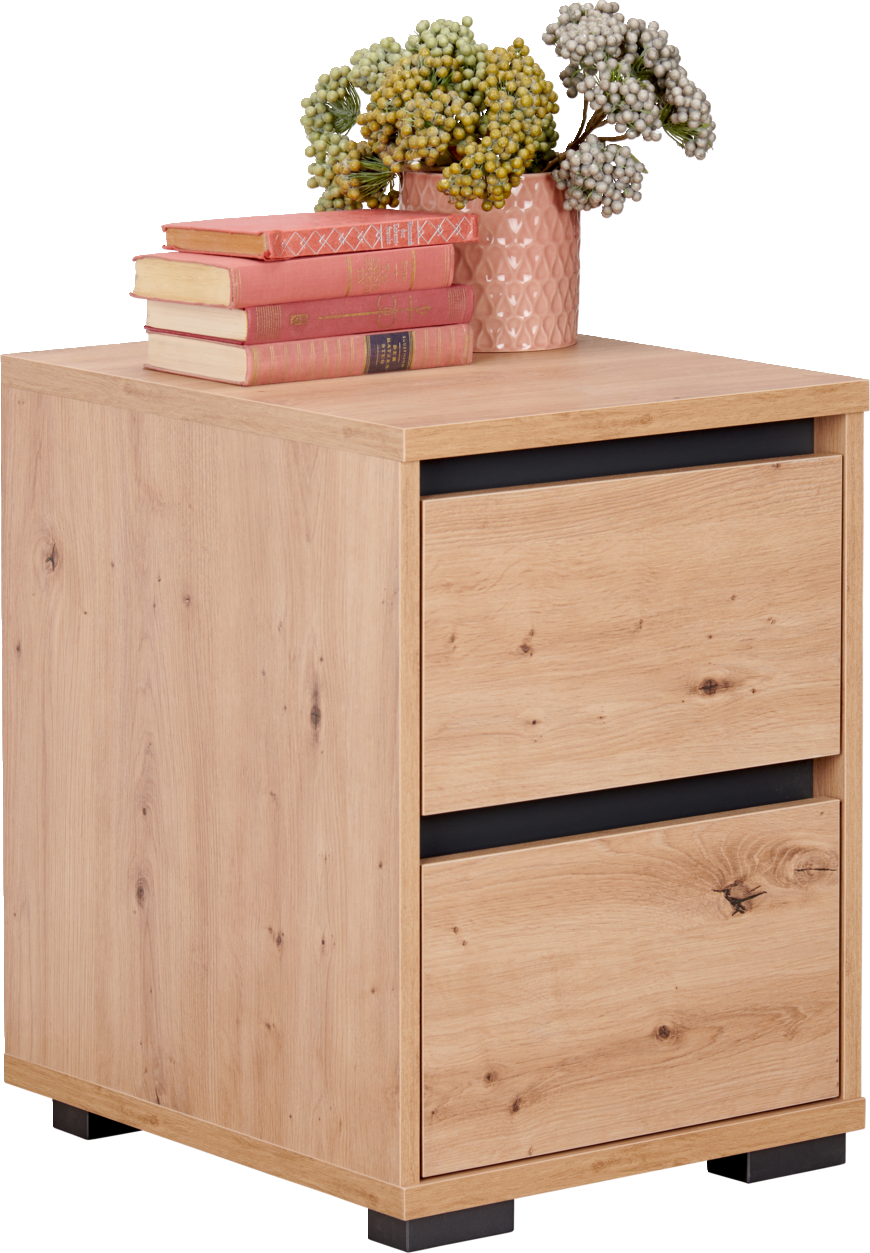 Carryhome Nachtkommode LINE, Holznachbildung