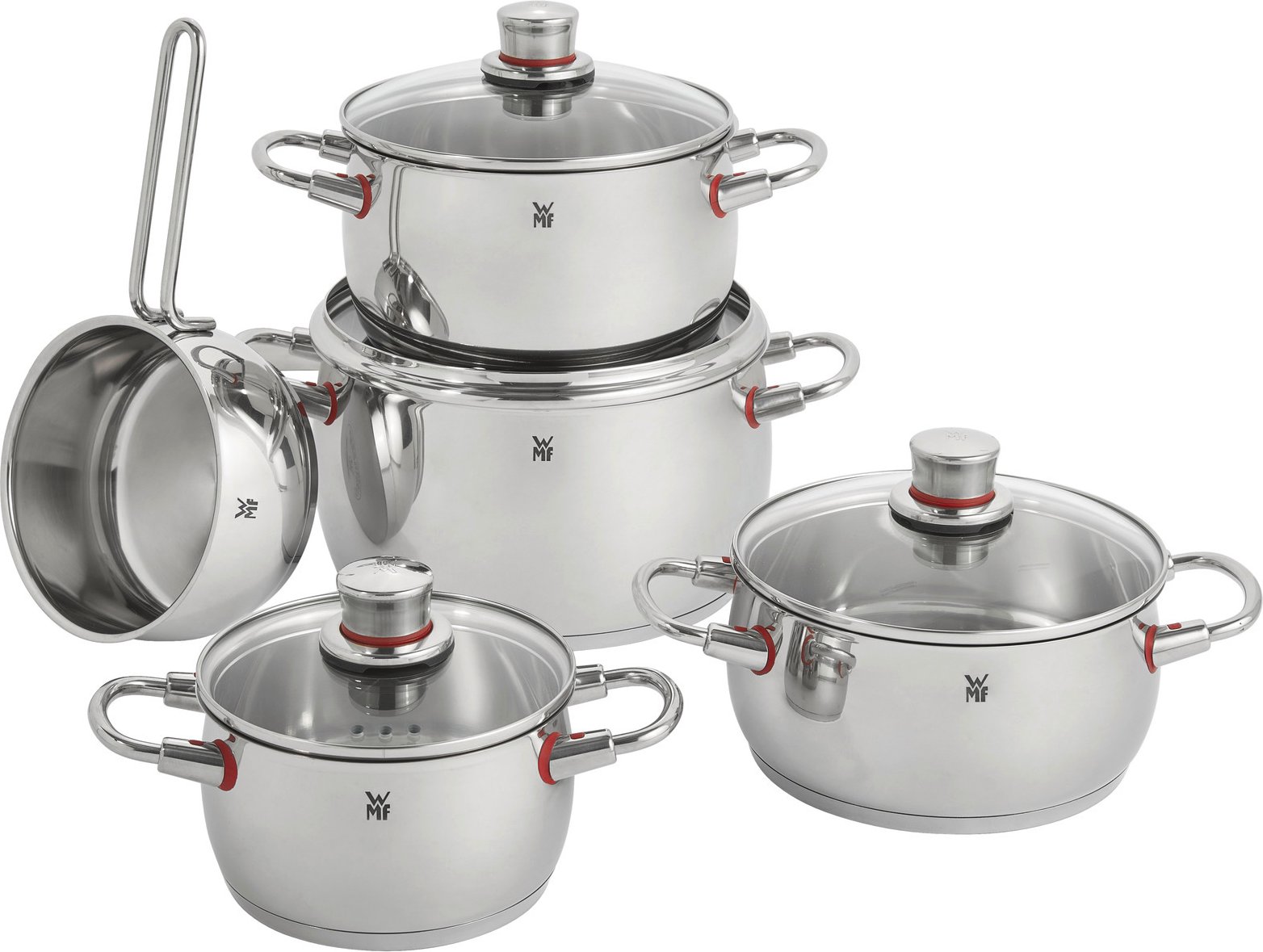WMF Topfset 5-tlg. QUALITY ONE, Edelstahl