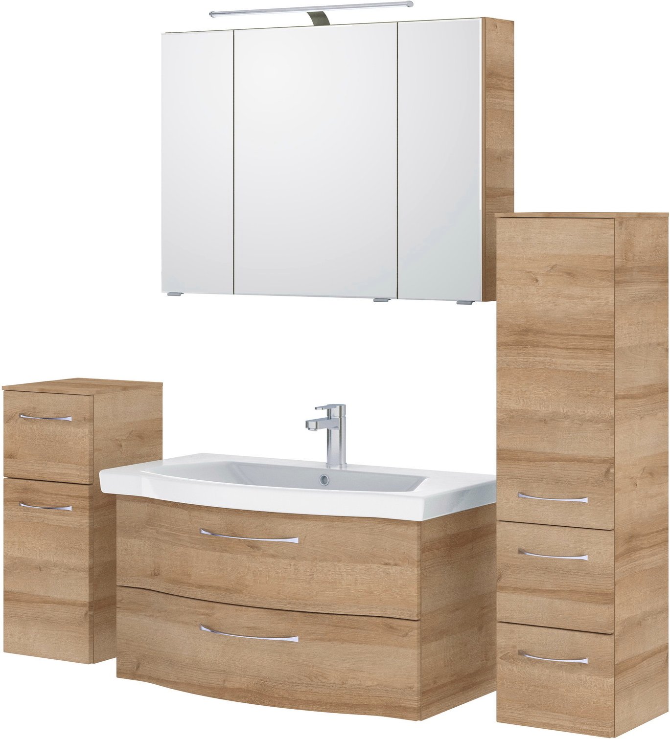 Pelipal Badblock SERIE 6005 SPRINT, Holznachbildung