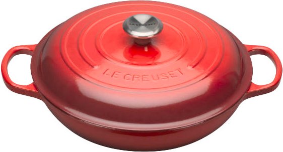 LE CREUSET Gourmet Profitopf 30cm Kirschrot SIGNATURE, Gusseisen