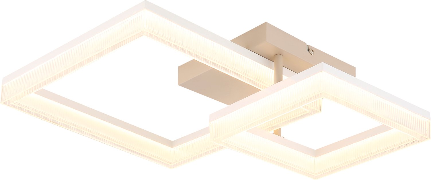 Globo Lighting LED-Deckenleuchte ZARA, Materialmix