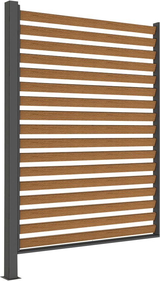 Siena Garden Sichtschutz Holzoptik SCHATTENMANUFAKTUR, Aluminium