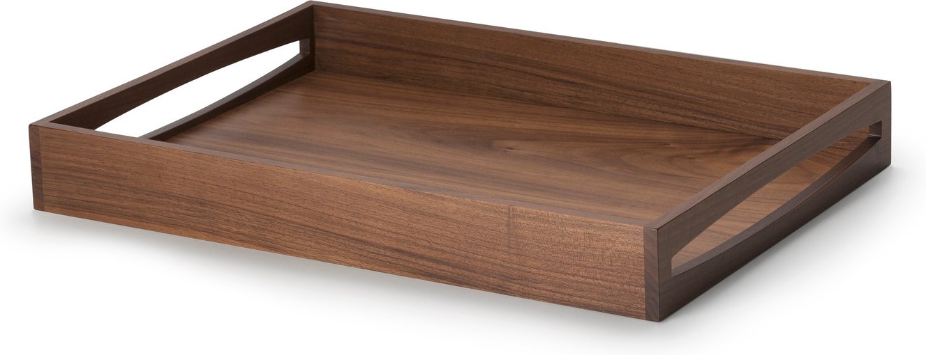 Continenta Tablett Walnuss 49x35x6,3cm, Holz